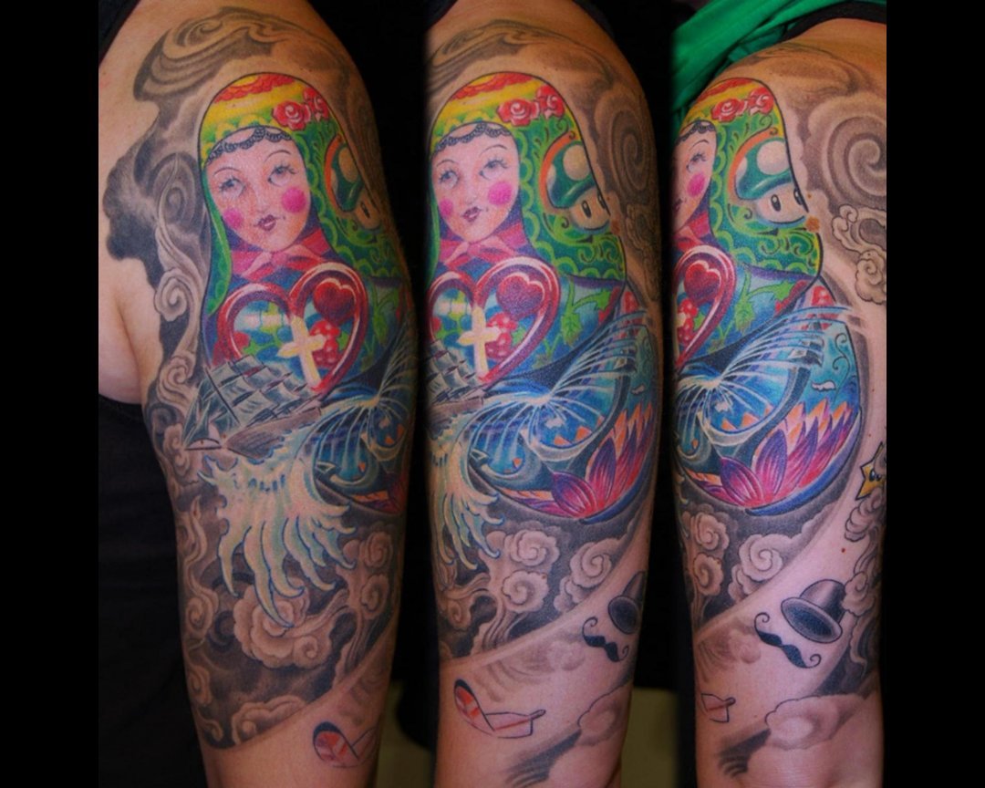 Matroschka Puppen Tattoo