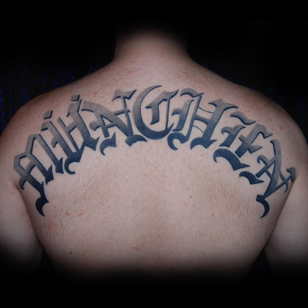 München Schrift Tattoo