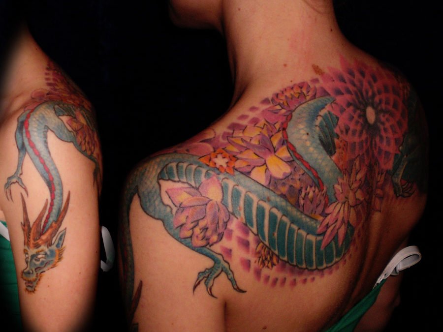 Drache Mandala Tattoo