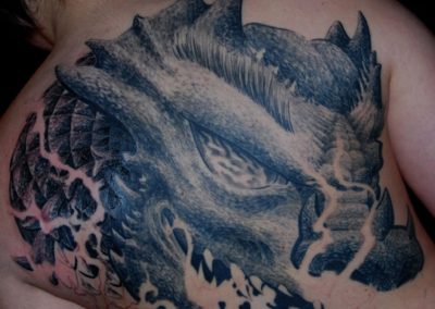 Drache Cover Up Tattoo