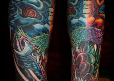 Che muas geh : Drachen Cover-Up Tattoo