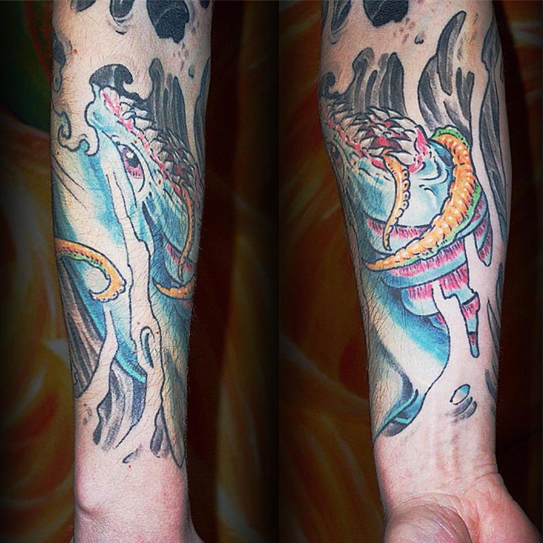 Krake Tattoo
