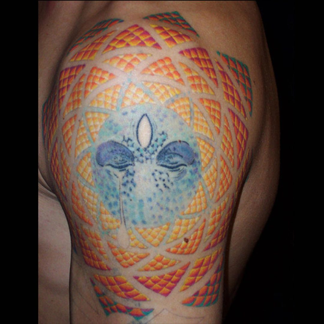 Fraktal Sonne Tattoo