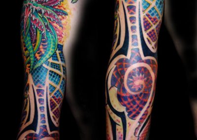 Fraktal Biomechanik Arm Tattoo