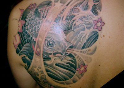 Koi Cover-Up Tattoo