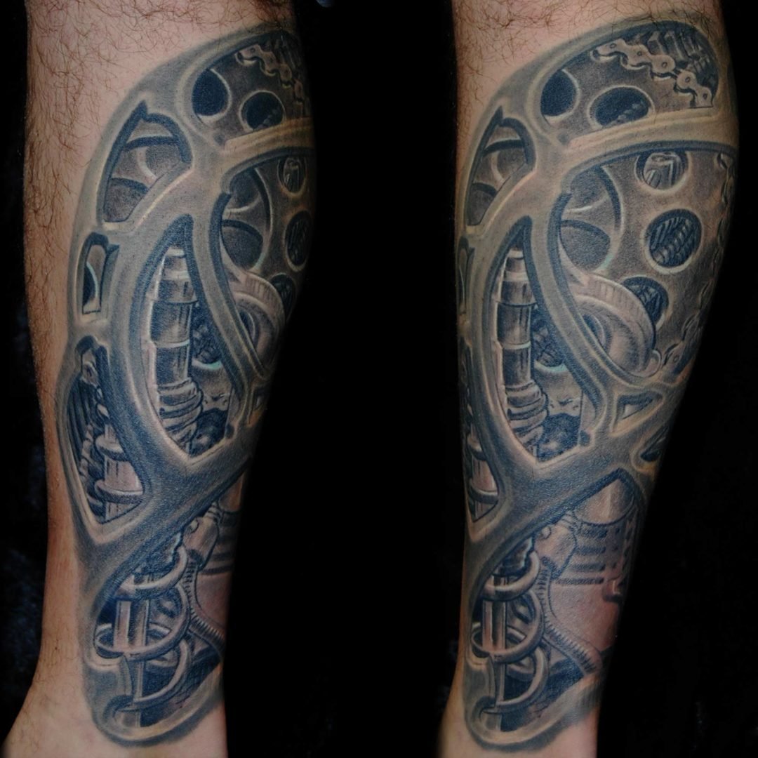 Motorrad Biomechanik Tattoo München