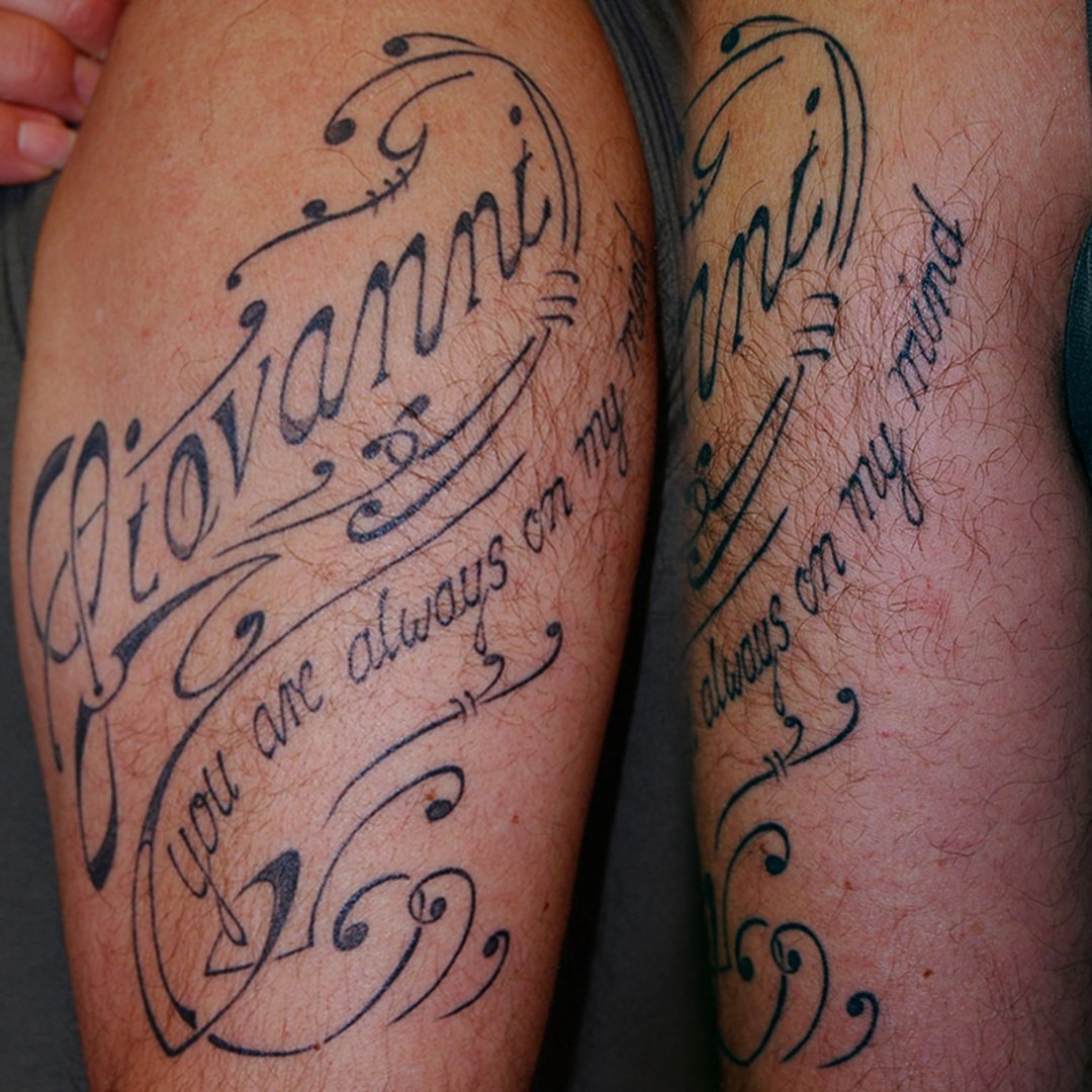 Schrift Tattoo Ornament