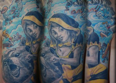 Münchener Kindl Weißwurst Himmel Tattoo München