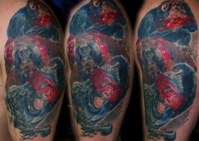 Die 3 heiligen Affen Tattoo