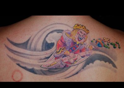 Herz König Karte Tattoo