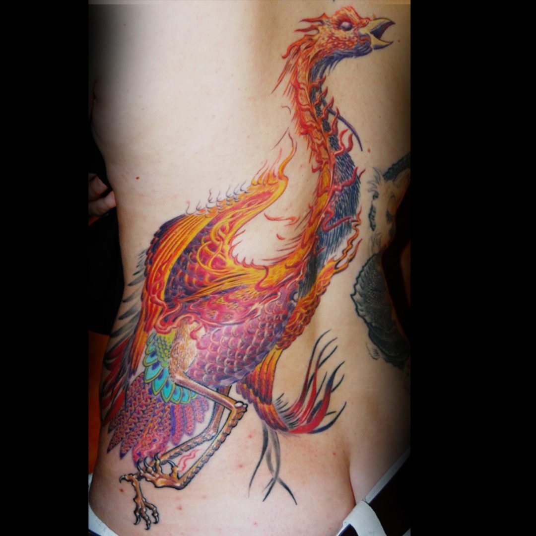 Drache und Phönix Tattoo