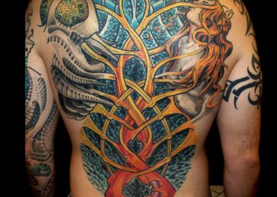 Biomechanik Rücken Tattoo