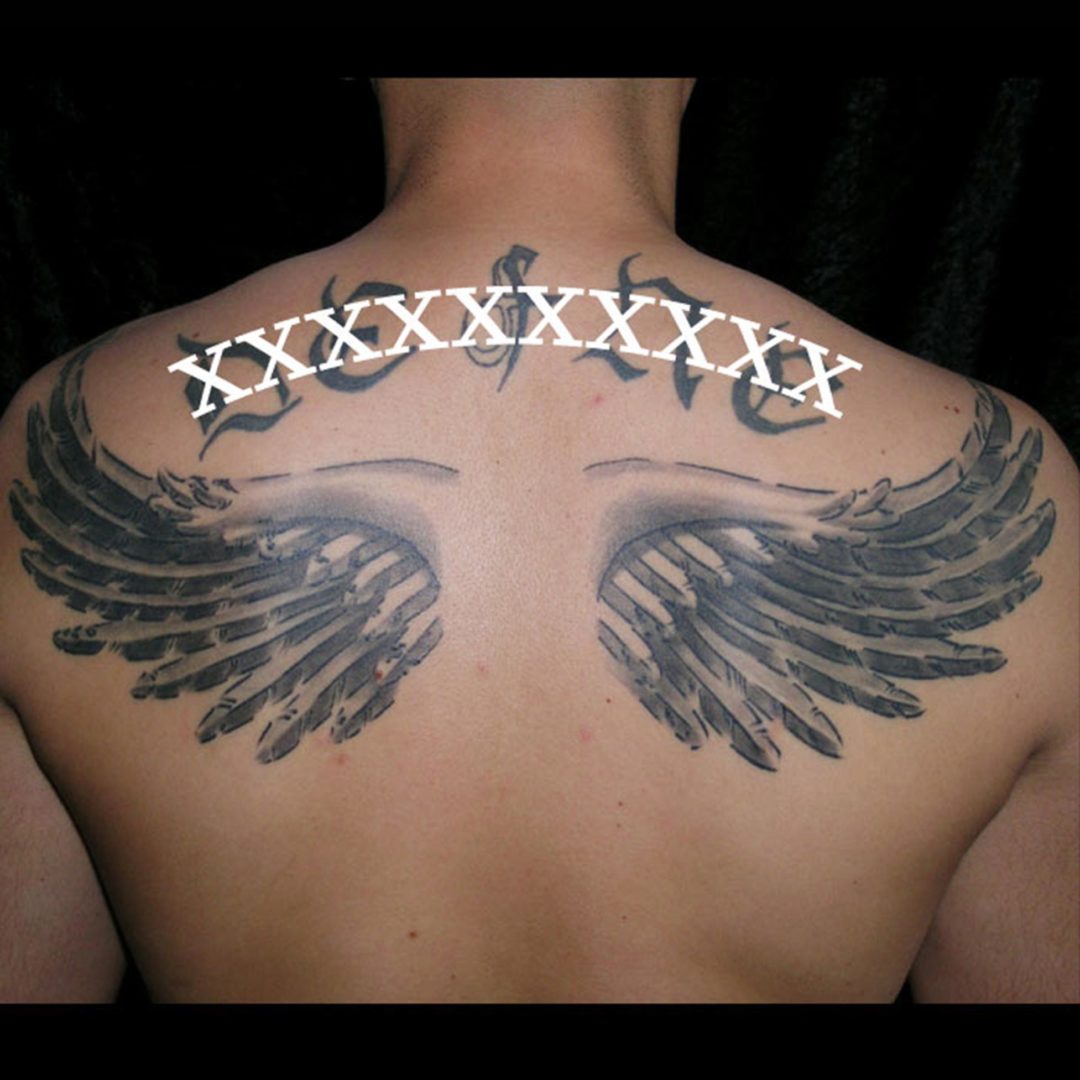Rücken Flügel Tattoo