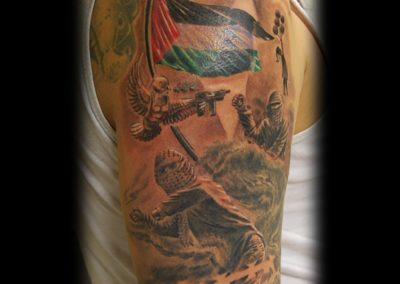 Steine Schmeißende Palästinenser Tattoo