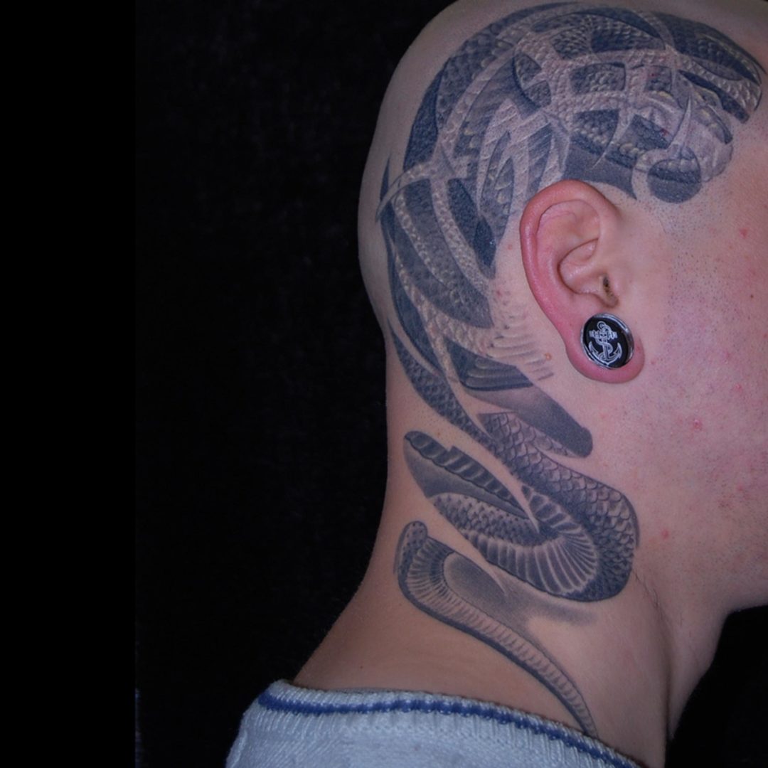 Schlangenkopf Kopf Tattoo München