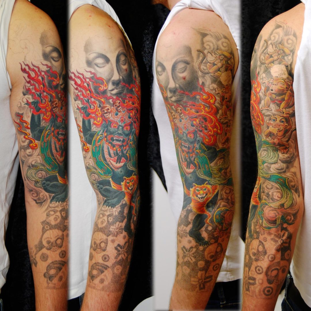 Mahakala Buddha Asia Tattoo