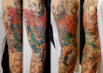 Mahakala Buddha Asia Tattoo