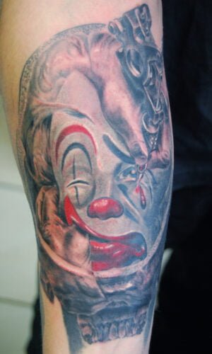 Rene Clown Tattoo