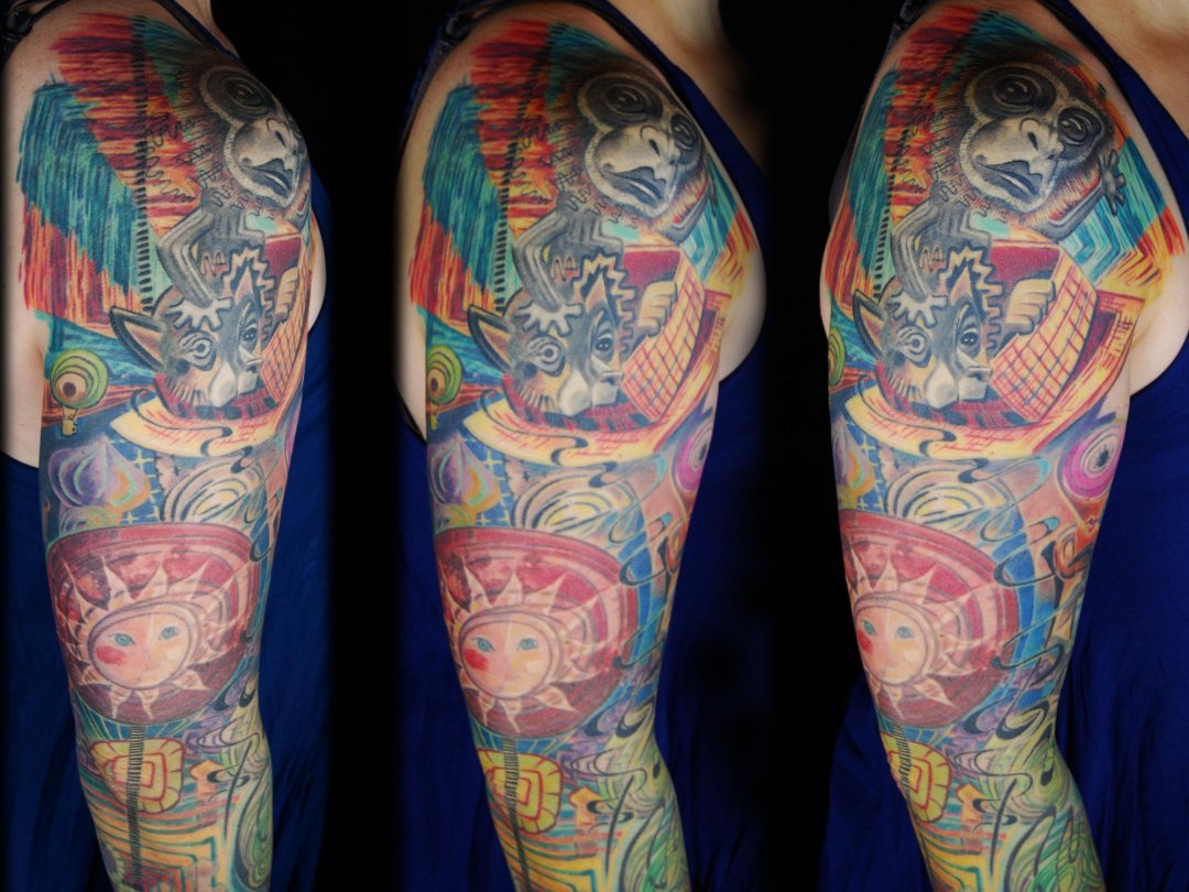 Picasso Hundertwasser Tattoo