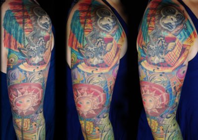 Dali vs Hundertwasser Crazy Tattoo