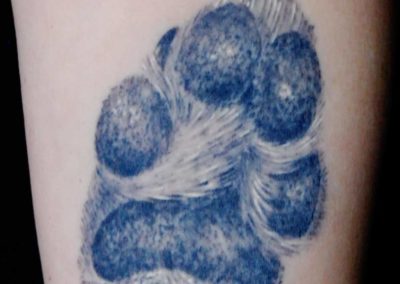 Hunde Pfote Tattoo