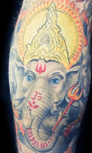 Ganesha Tattoo it for life hits for life shit for life tattoo Münhen Taufkirchen