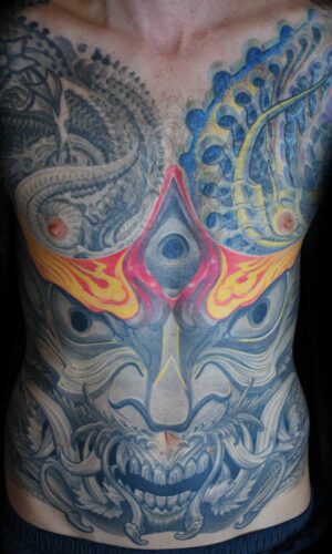 Teufel Japan Tattoo Biomechanik Höllenfürst Raul It for Life Tattoo München Taufkirchen B