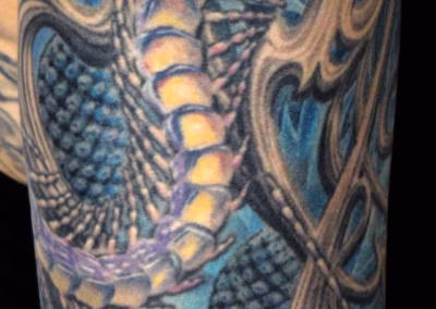 Skolopender Tausendfüßler Blaue Distel Jugendstil Tattoo Video