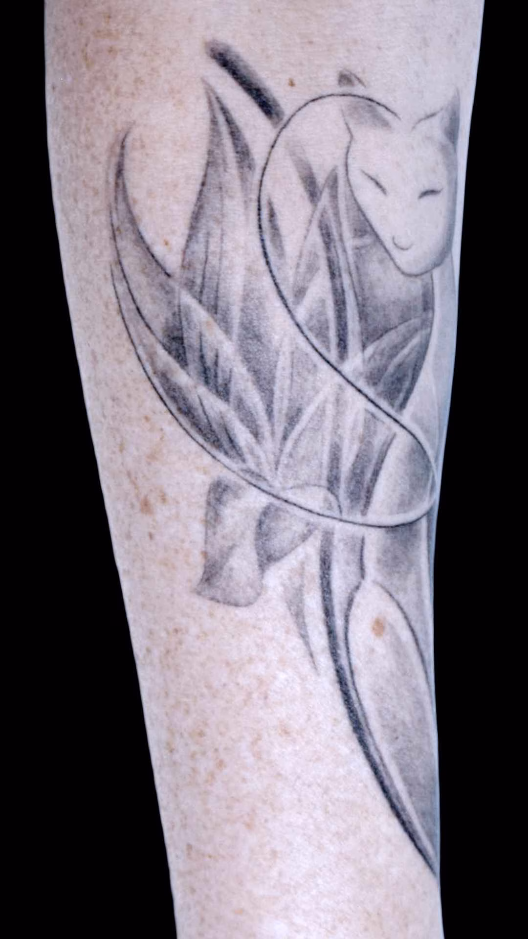 Katzen Herz Tattoo Unterarm 1