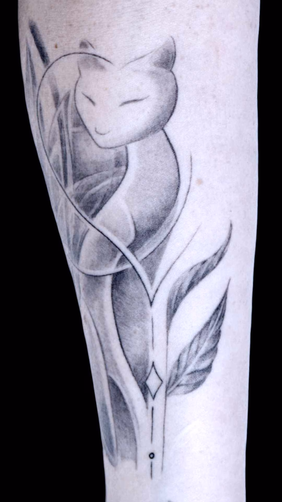 Katzen Herz Tattoo Unterarm 5