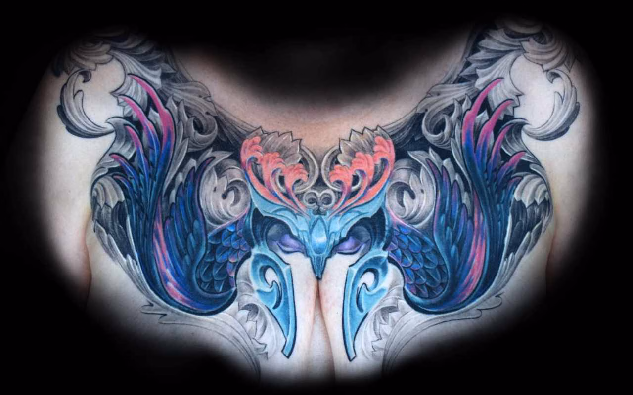 Brust Tentakel Mandala Tattoo zu Galerien, nibelungenhelm-fluegel-cover-up-raul Link-Pic anatomisches Konzept Brust Tentakel Mandala Tattoo zu Galerien, nibelungenhelm-fluegel-cover-up-raul Link-Pic