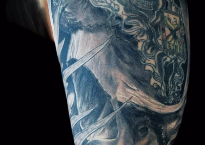 Integratives Totenschädel Tattoo