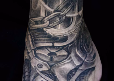 Biomechanik Fuß Tattoo