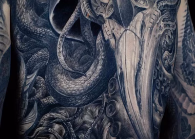 Tentakel Pestdoktor Tattoo